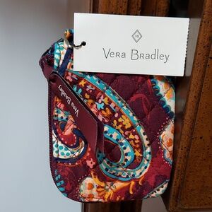 *🆕 Vera Bradley Zipper Quilted Paisley Jamboree Coin Change Purse, NEW